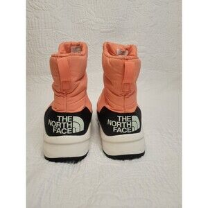 The North Face Winter Boots Women Orange Nuptse II Bootie 700 Dryvent US 10/UK 8
